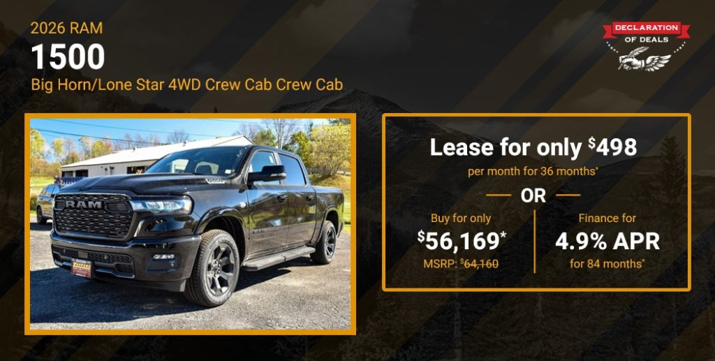 2026 Ram 1500 Big Horn / Lone Star 4WD Crew Cab