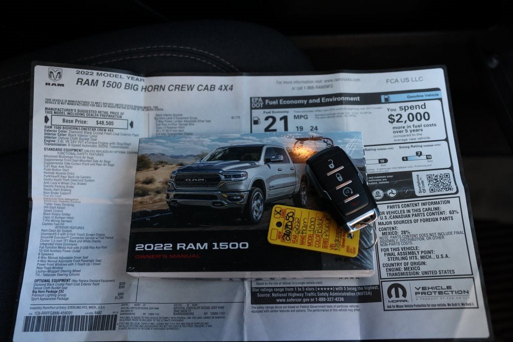 2022 RAM 1500 Big Horn Crew Cab